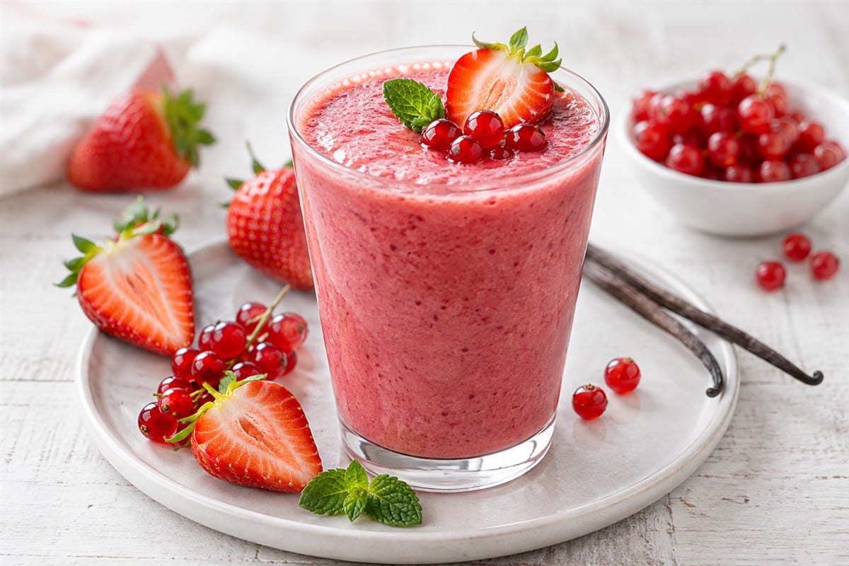 Erdbeer Johannisbeer Smoothie
