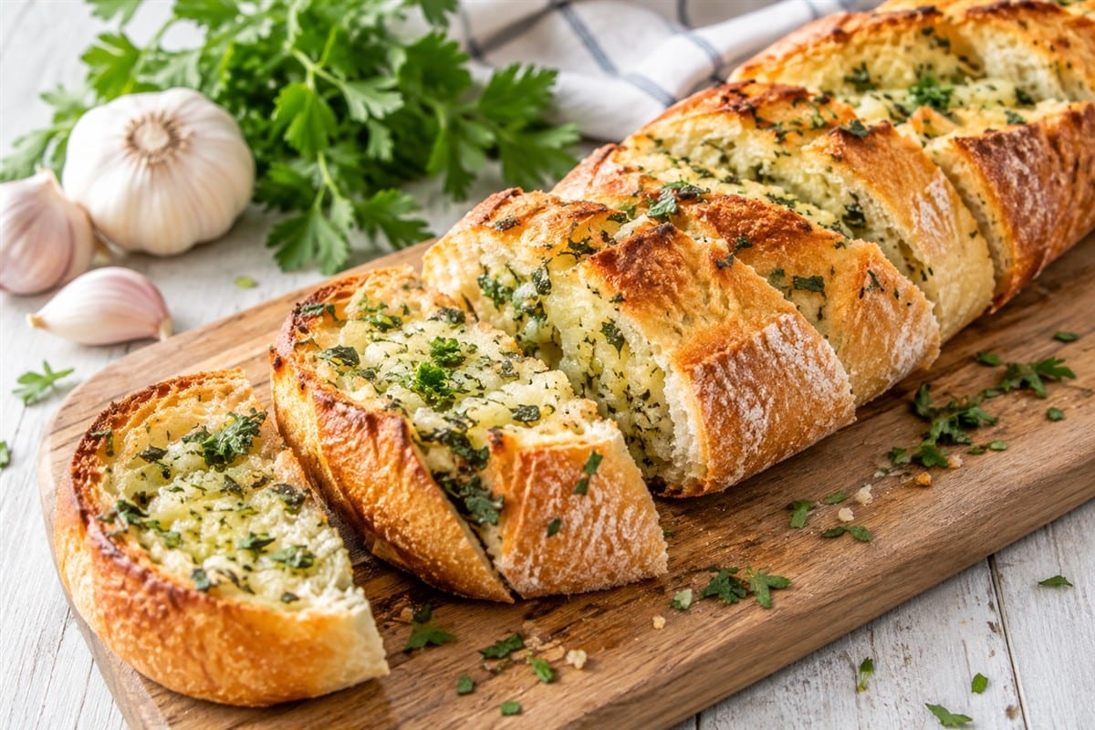 Kräuter Knoblauch Baguette