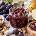 Fruchtig Herbstliche Trauben Marmelade mit Walnuss und Birne
