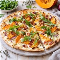 Kürbis Flammkuchen