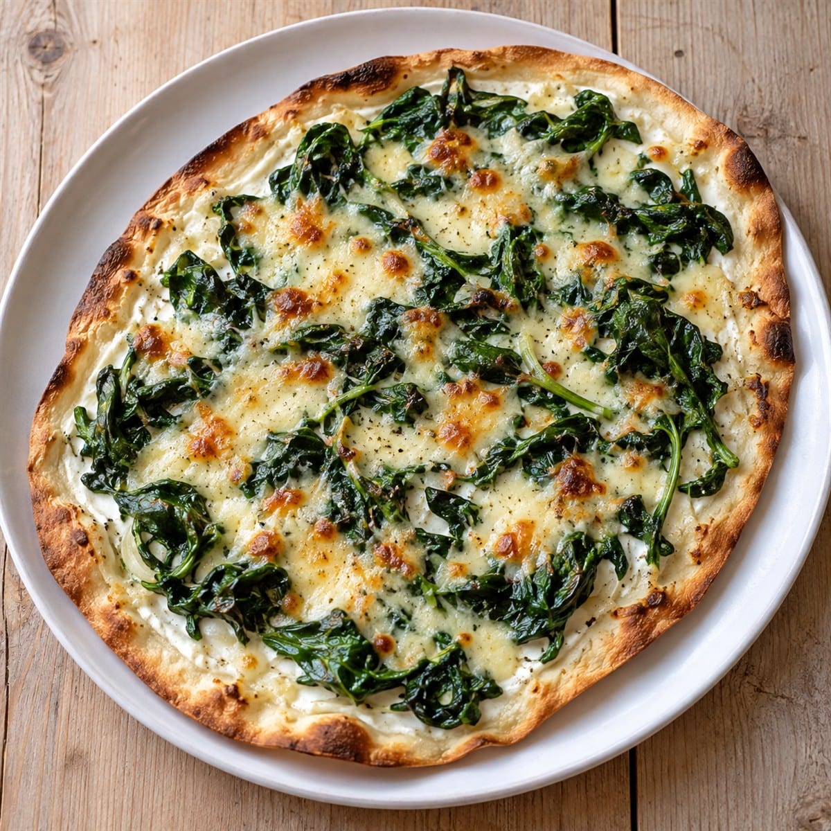 Spinat Flammkuchen