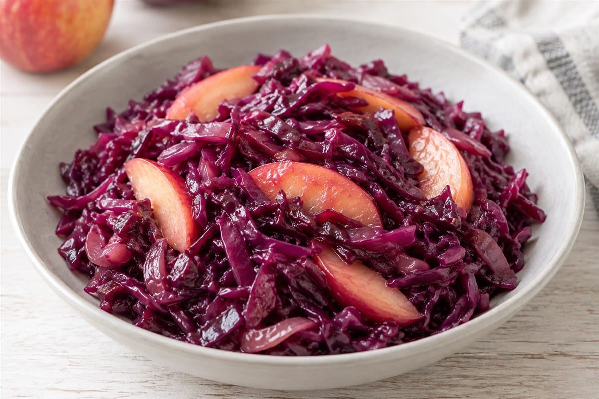 Apfel Rotkraut