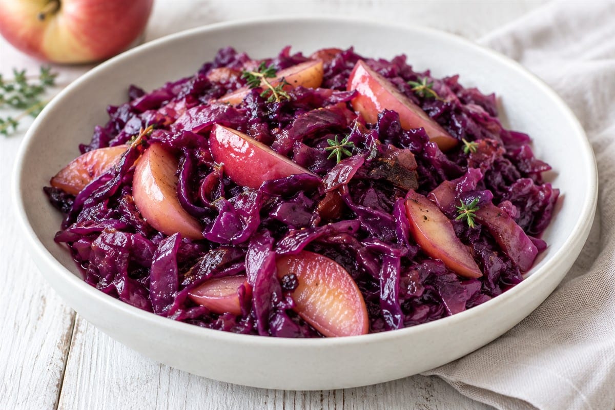 Apfel Rotkraut