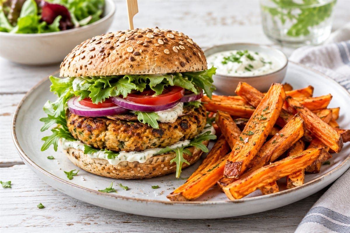 vegetarischer Burger